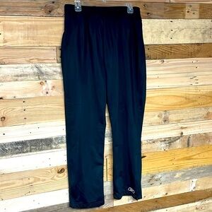 Reebok size medium black track pants with pockets and side ankle zippers